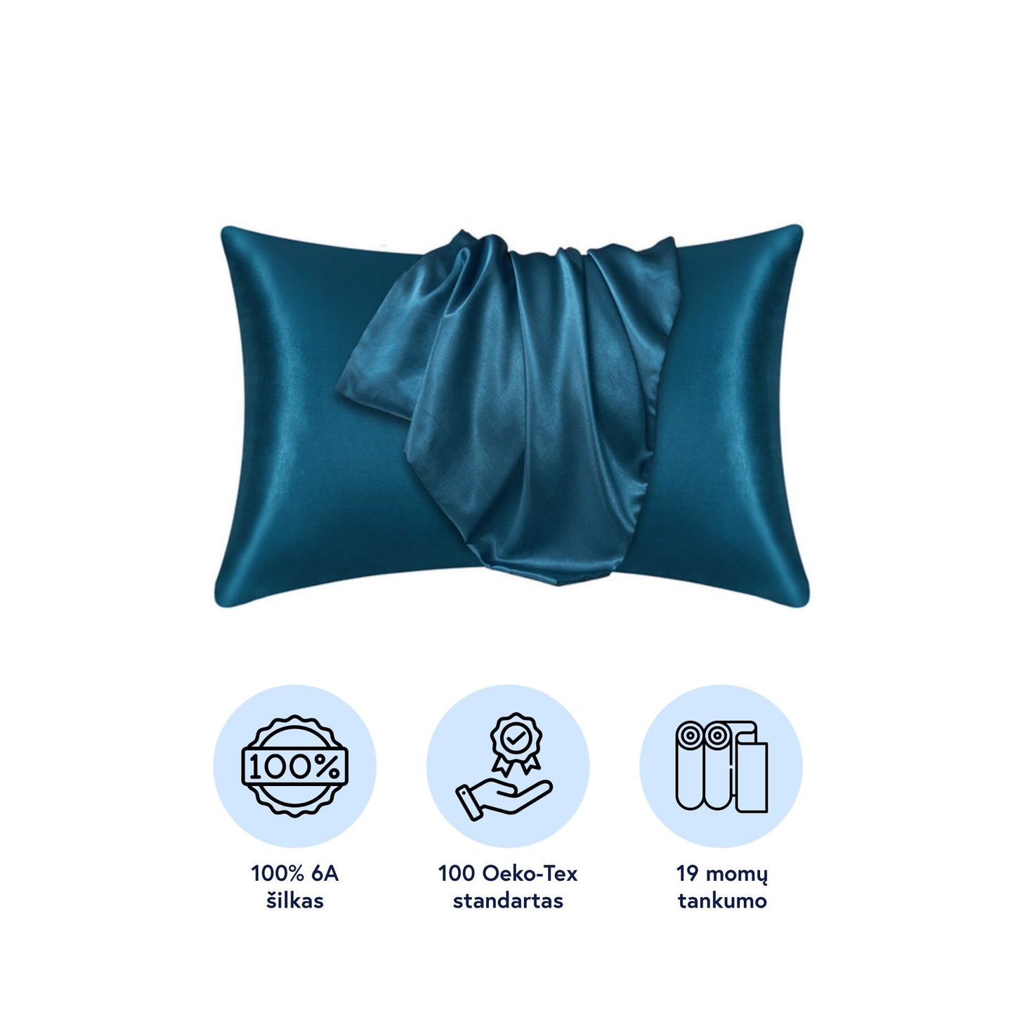 Noreo - 100% Natural Mulberry Silk Pillowcase