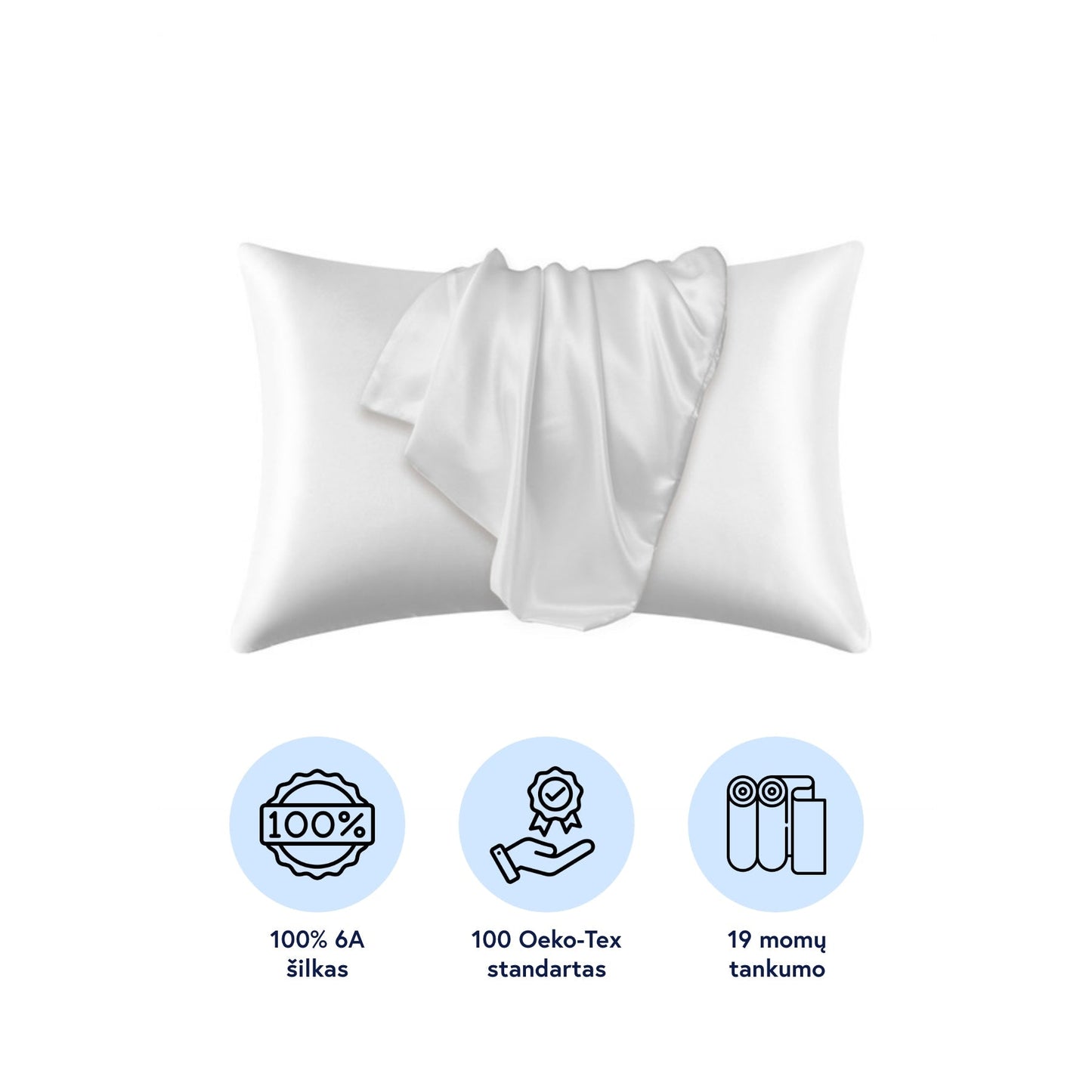 Noreo - 100% Natural Mulberry Silk Pillowcase