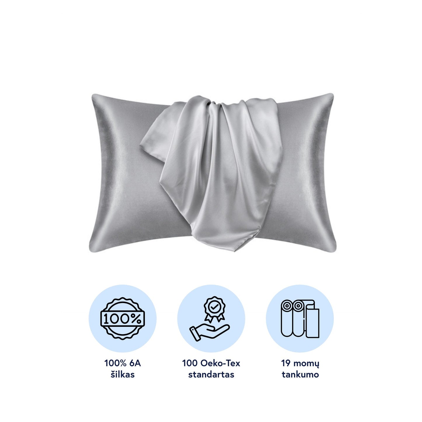 Noreo - 100% Natural Mulberry Silk Pillowcase
