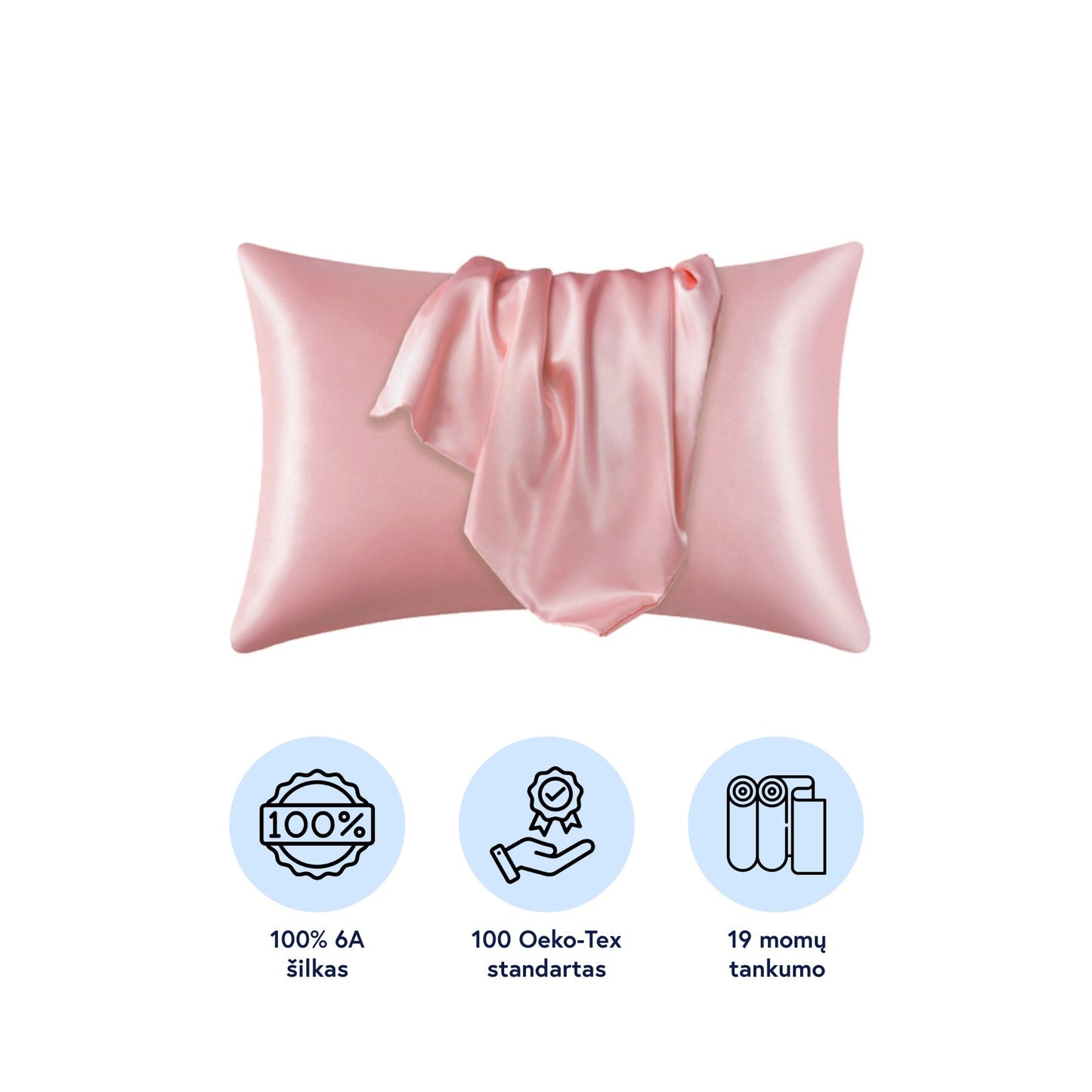 Noreo - 100% Natural Mulberry Silk Pillowcase